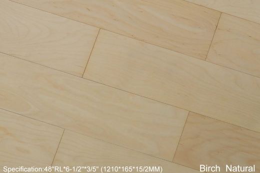 Birch Natural flooring sample, Birch collection