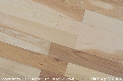 Hickory Natural flooring sample, Hickory collection