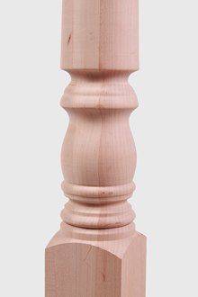 Maple turned post, no cap