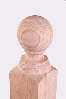 Turned post with ball top
