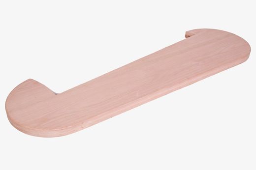 Double bullnose oak stair tread