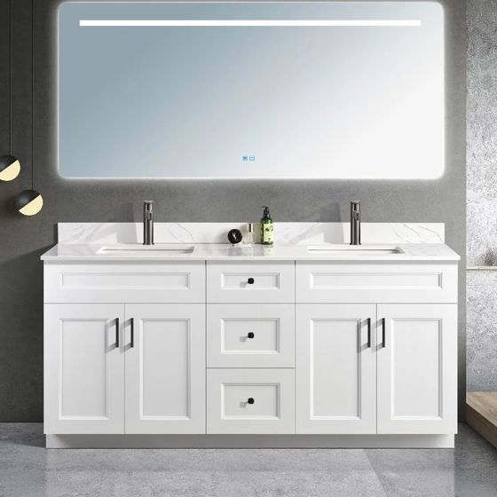Pinewood 72" bathroom vanity